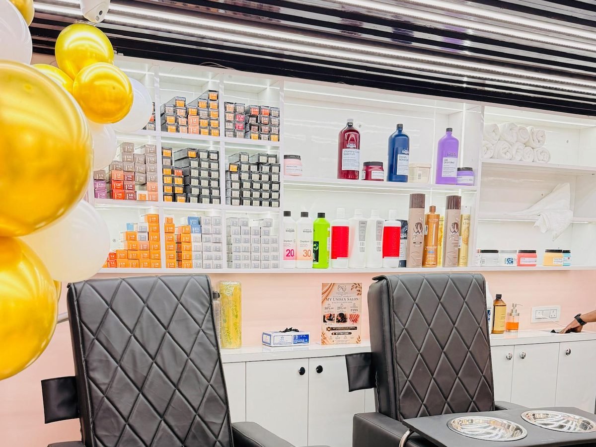 Pedicure spa chairs at Magnify By Varsha