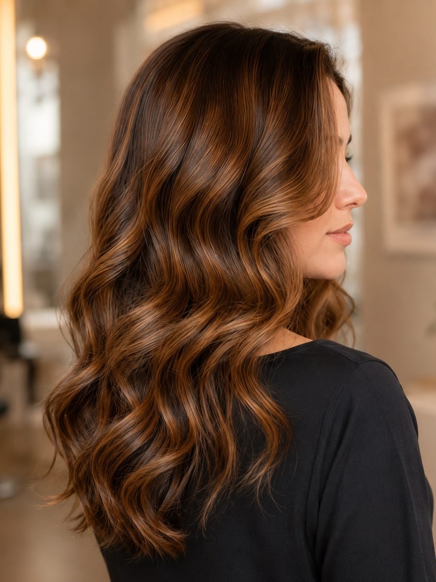 Wavy hairstyle side profile at Magnify By Varsha